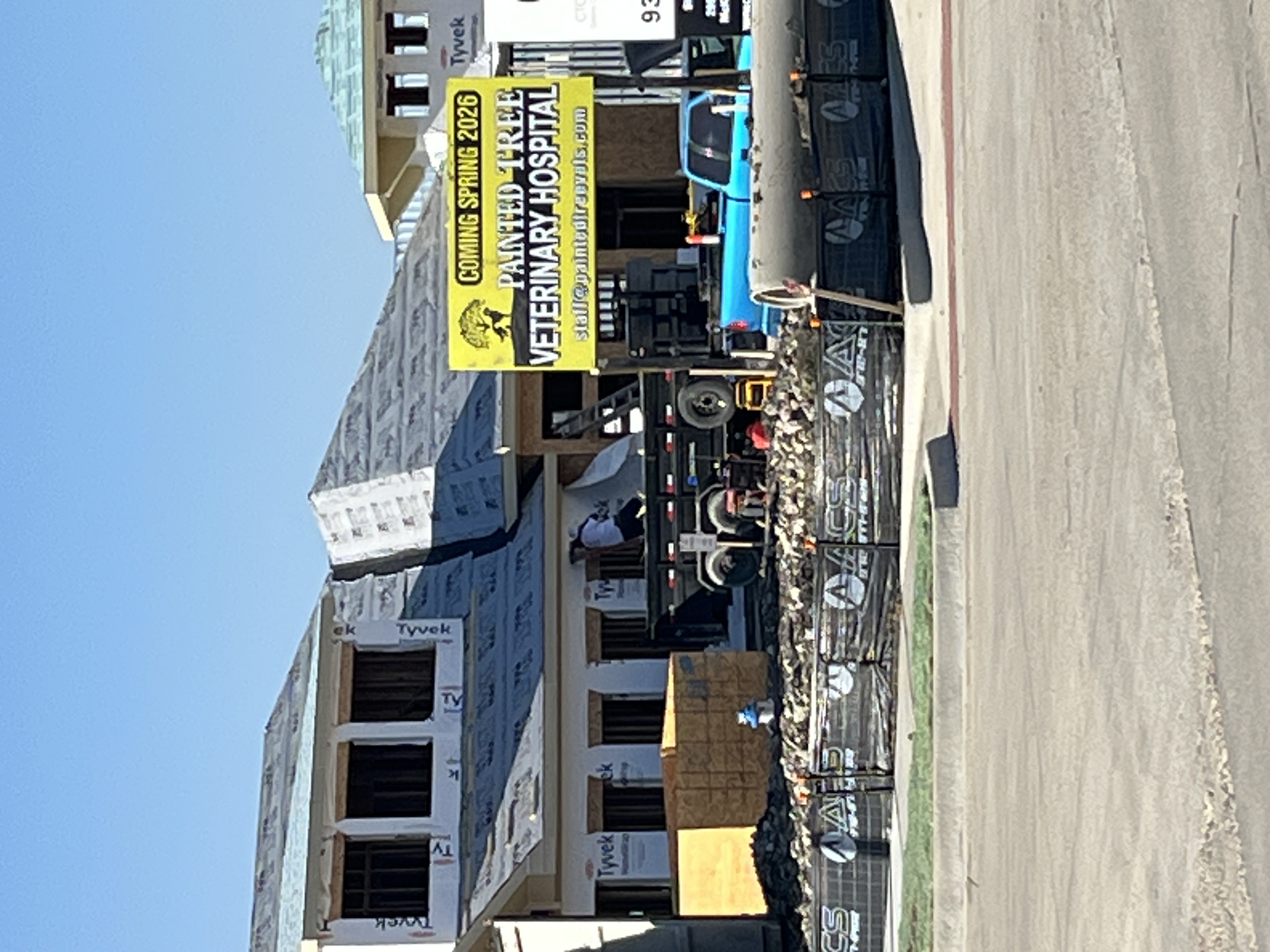 Painted Tree Veterinary Hospital under construction