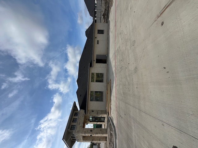 Exterior construction progress at Painted Tree Veterinary Hospital